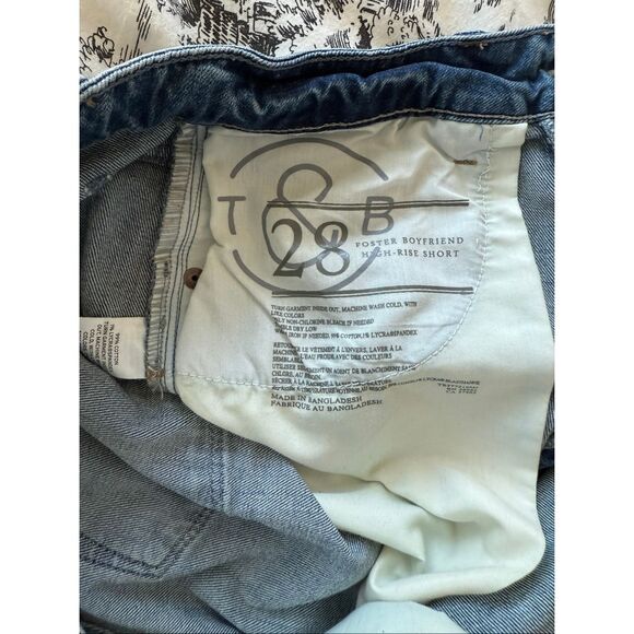 EUC Treasure & Bond Foster Boyfriend High-Rise Denim Short, size: 28 - Picture 3 of 5